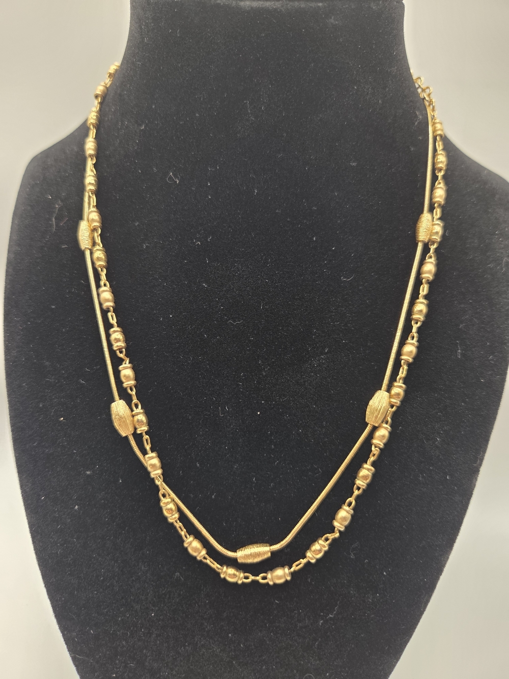 1736. Set Of Two Napier Gold-Tone Necklaces